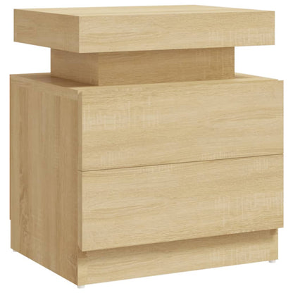 Bedside Cabinet Sonoma Oak 45x35x52 cm Engineered Wood