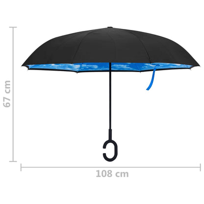 Umbrella C-handle Black 108 cm