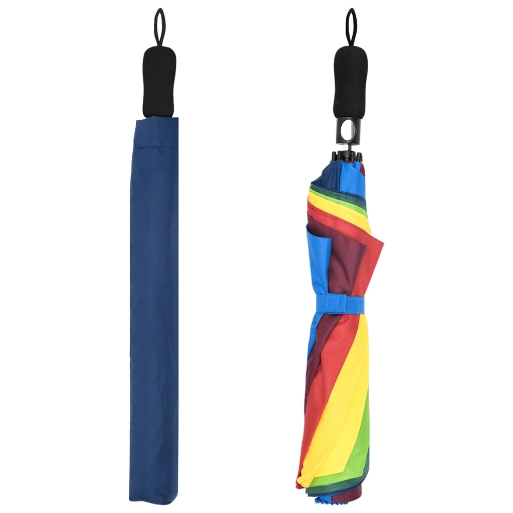 Automatic Folding Umbrella Multicolour 124 cm