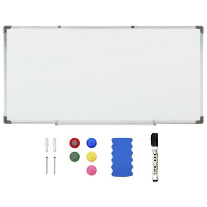 Magnetic Whiteboard White 110x60 cm Steel