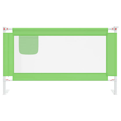 Toddler Safety Bed Rail Green 140x25 cm Fabric