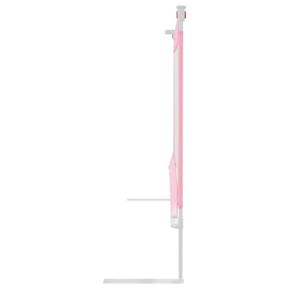 Toddler Safety Bed Rail Pink 190x25 cm Fabric