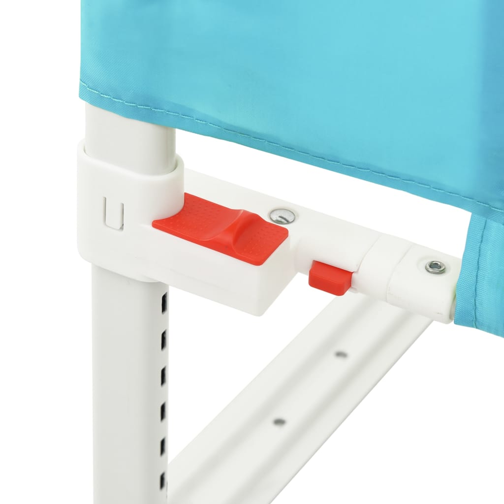 Toddler Safety Bed Rail Blue 100x25 cm Fabric