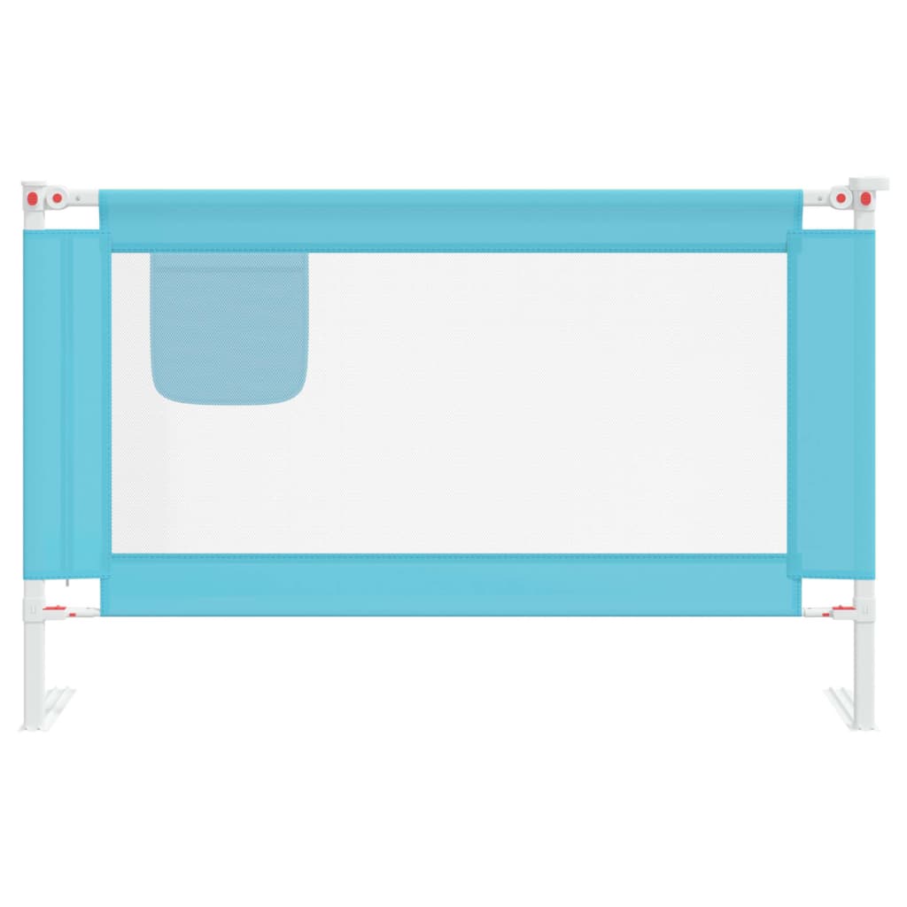 Toddler Safety Bed Rail Blue 120x25 cm Fabric