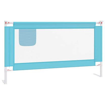 Toddler Safety Bed Rail Blue 150x25 cm Fabric