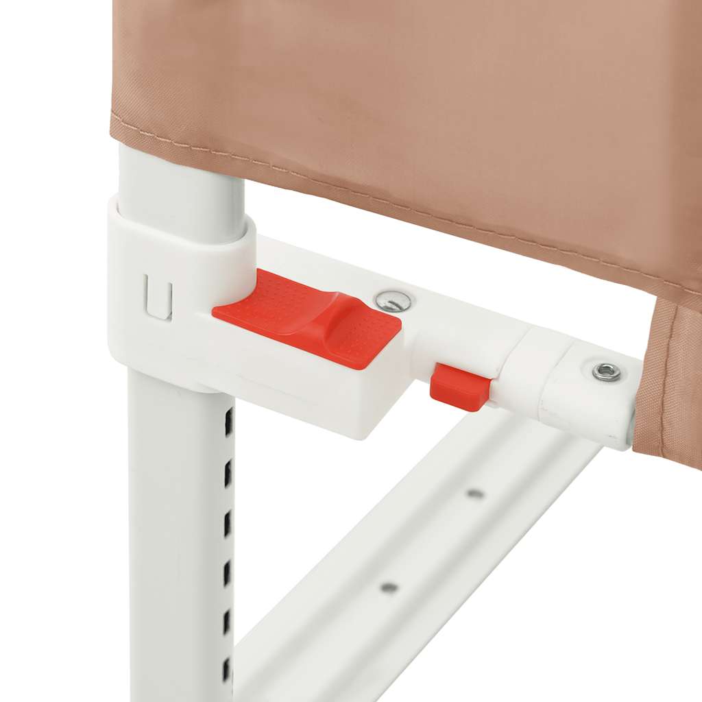 Toddler Safety Bed Rail Taupe 160x25 cm Fabric