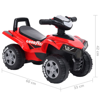 Children's Ride-on Quad Good Year Red