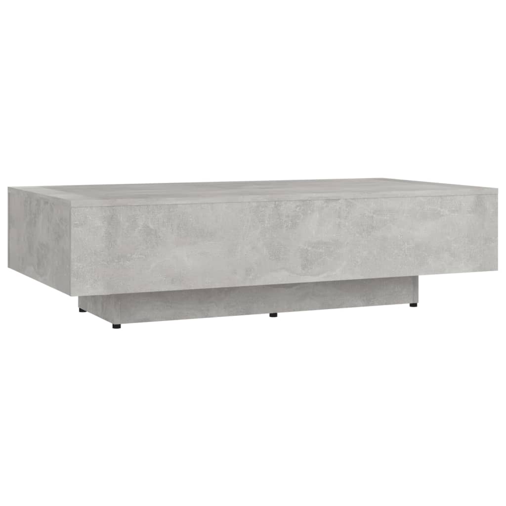 Coffee Table Concrete Grey 100x49.5x31 cm Engineered Wood