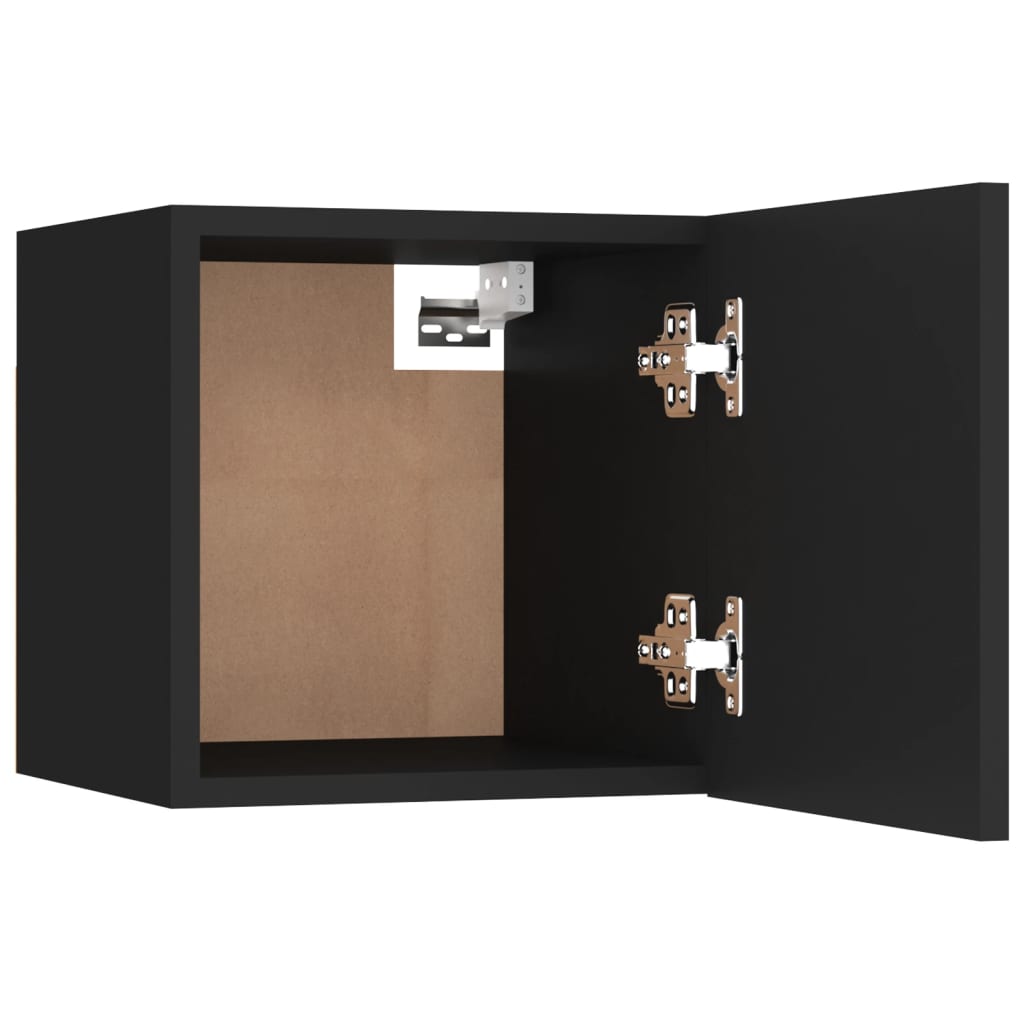 Wall Mounted TV Cabinet Black 30.5x30x30 cm