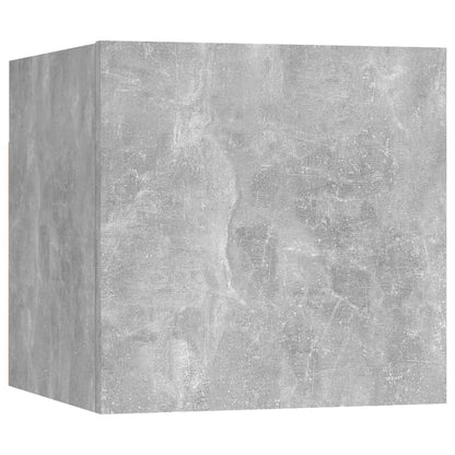 Wall Mounted TV Cabinets 2 pcs Concrete Grey 30.5x30x30 cm