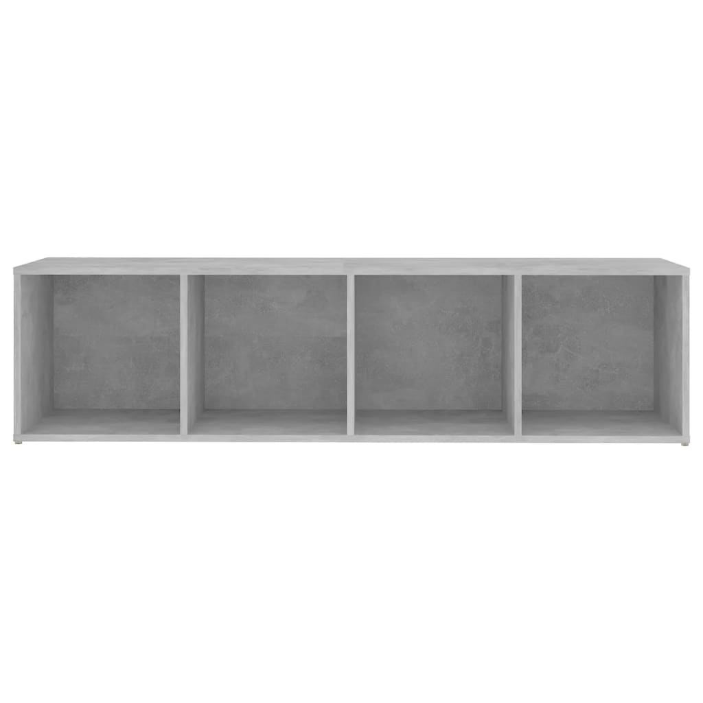 TV Cabinet Concrete Grey 142.5x35x36.5 cm Engineered Wood