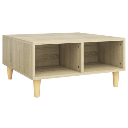 Coffee Table Sonoma Oak 60x60x30 cm Engineered Wood