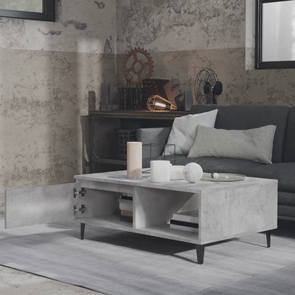 Coffee Table Concrete Grey 90x60x35 cm Engineered Wood