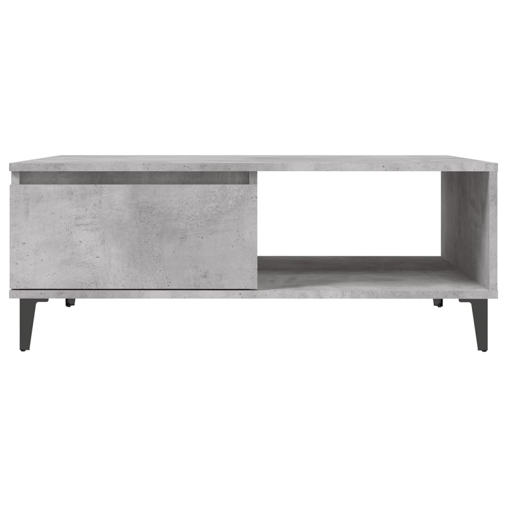 Coffee Table Concrete Grey 90x60x35 cm Engineered Wood