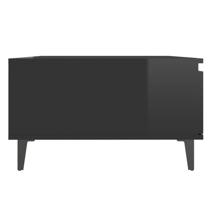 Coffee Table High Gloss Black 90x60x35 cm Engineered Wood