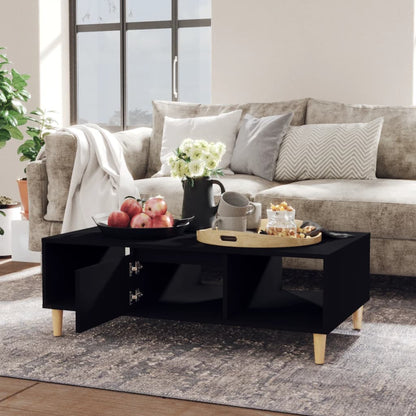 Coffee Table Black 103.5x60x35 cm Engineered Wood