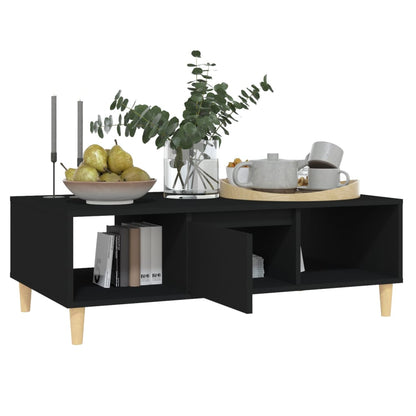 Coffee Table Black 103.5x60x35 cm Engineered Wood