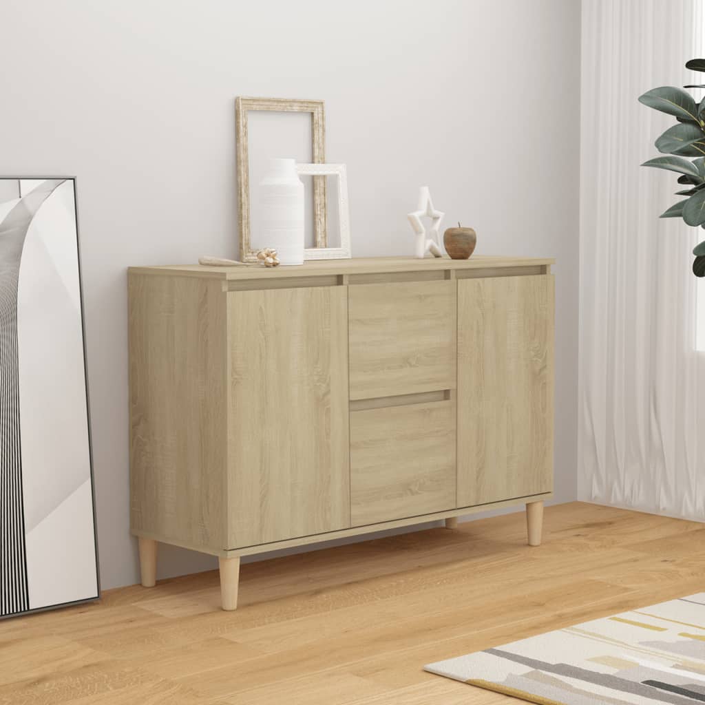 Sideboard Sonoma Oak 101x35x70 cm Engineered Wood