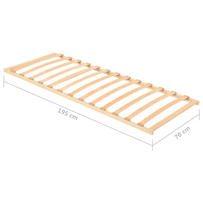 Slatted Bed Base with 13 Slats 70x200 cm