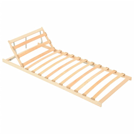 Slatted Bed without Mattress Base Adjustable Head 70x200cm