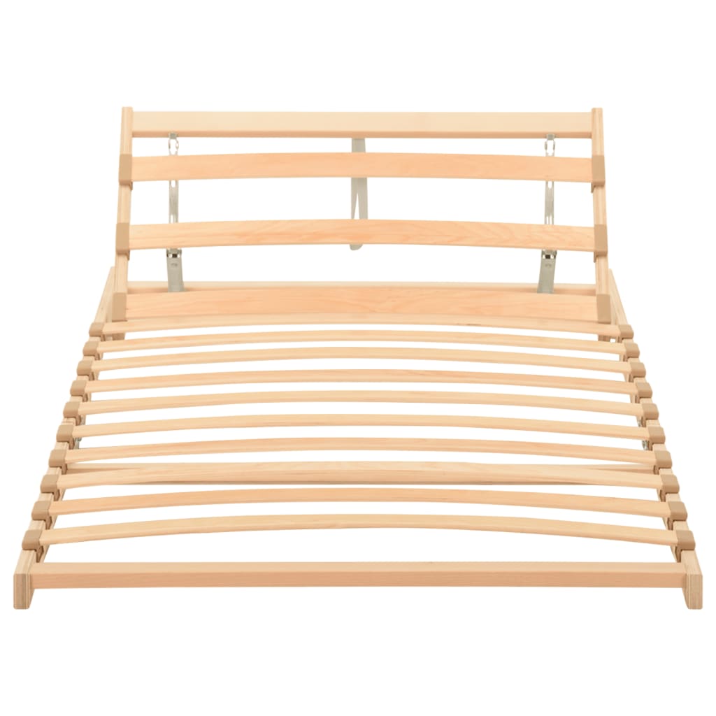 Slatted Bed without Mattress Base Adjustable Head 70x200cm