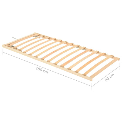 Slatted Bed without Mattress Base Adjustable Head 90x200cm