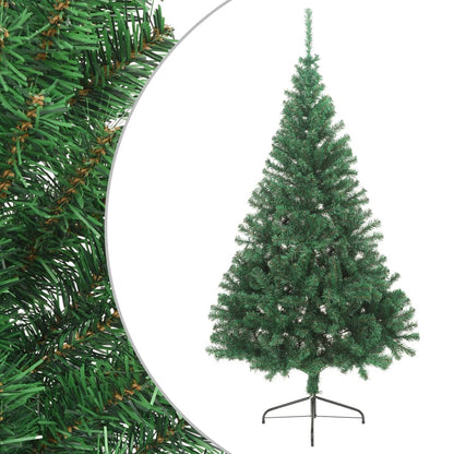 Artificial Half Christmas Tree with Stand Green 240 cm PVC