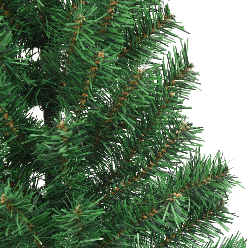 Artificial Half Christmas Tree with Stand Green 240 cm PVC