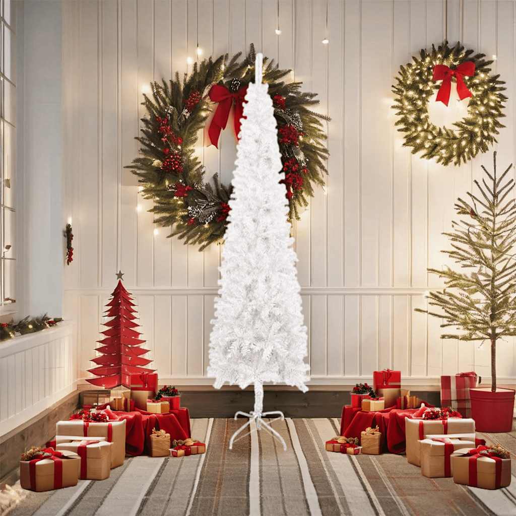 Slim Christmas Tree White 180 cm