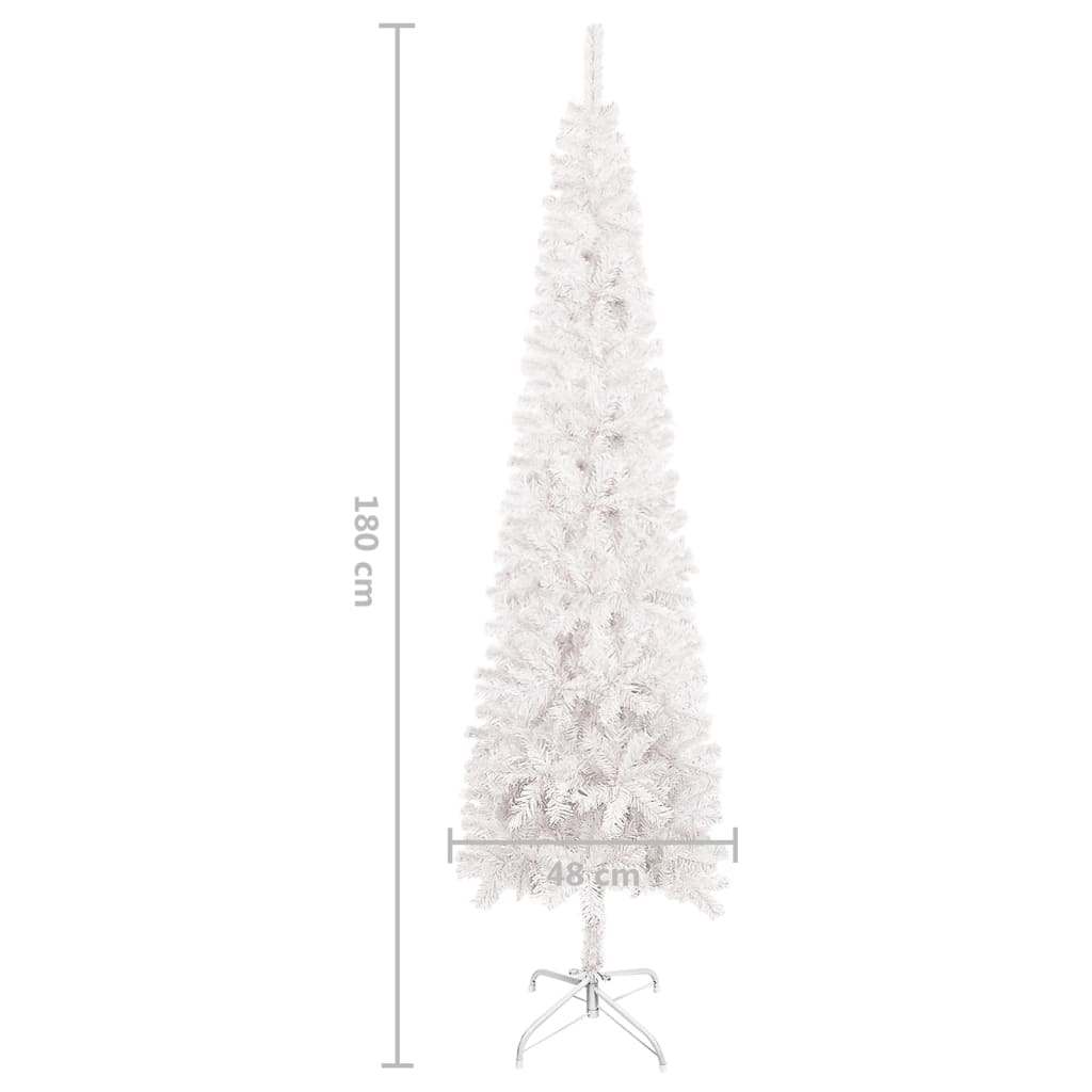 Slim Christmas Tree White 180 cm