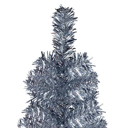 Slim Christmas Tree Silver 210 cm