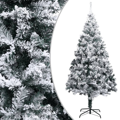 Artificial Christmas Tree with Flocked Snow Green 400cm PVC