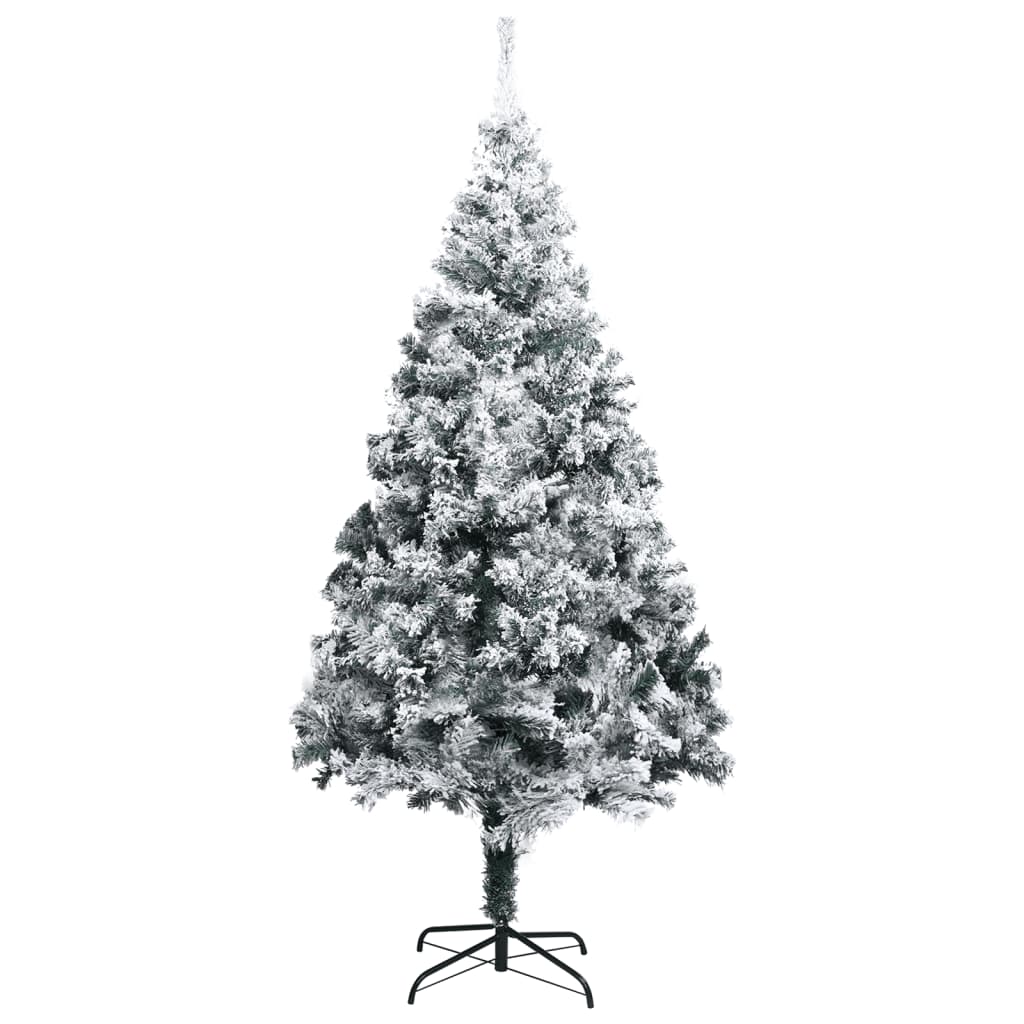 Artificial Christmas Tree with Flocked Snow Green 400cm PVC