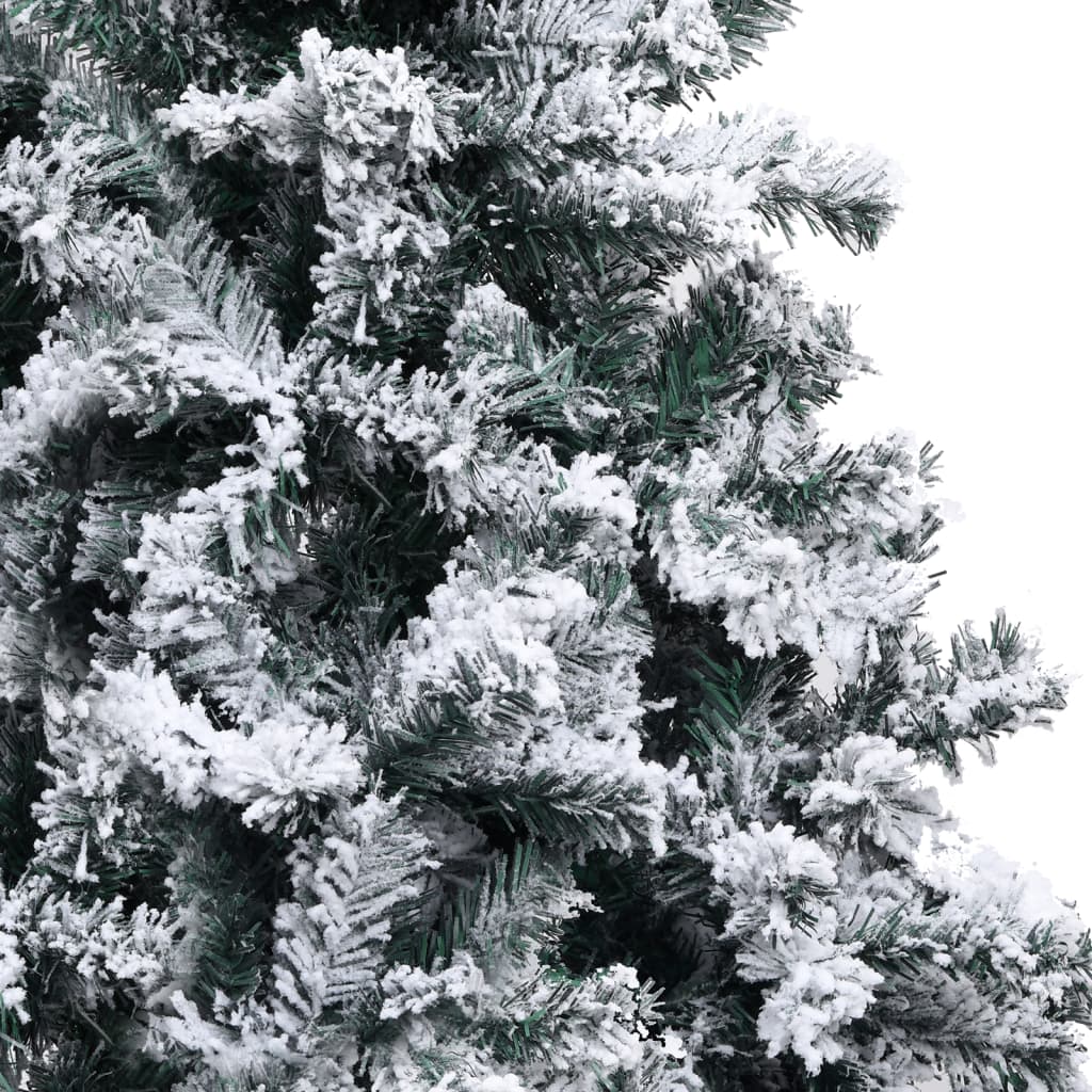 Artificial Christmas Tree with Flocked Snow Green 400cm PVC