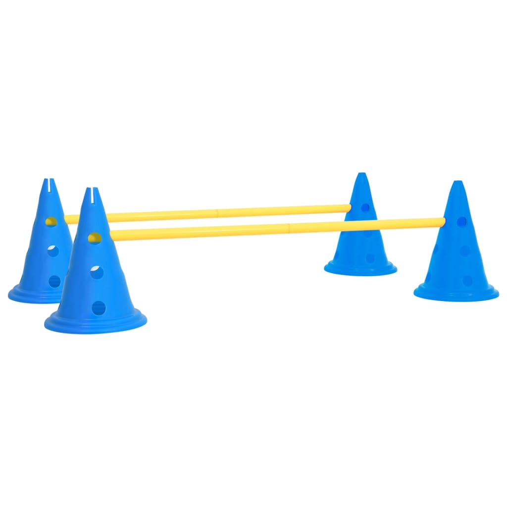 Dog Activity Obstacle Set Blue and Yellow