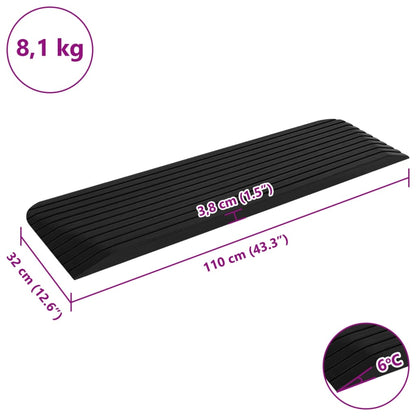 Threshold Ramp 110x32x3.8 cm Rubber