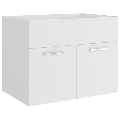 Bathroom Furniture Set White Engineered Wood