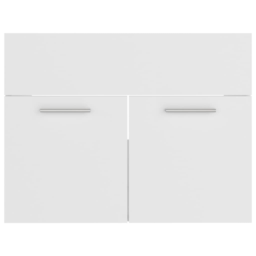 Bathroom Furniture Set White Engineered Wood