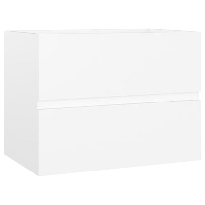 Bathroom Furniture Set White Engineered Wood