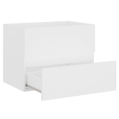 Bathroom Furniture Set White Engineered Wood