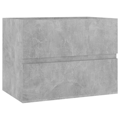 Bathroom Furniture Set Concrete Grey Engineered Wood