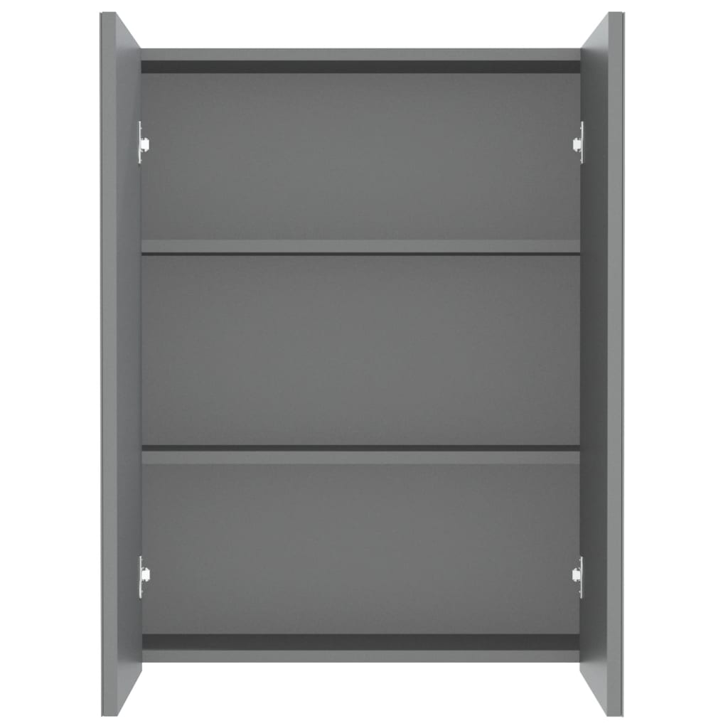 Bathroom Mirror Cabinet 60x15x75 cm MDF Anthracite