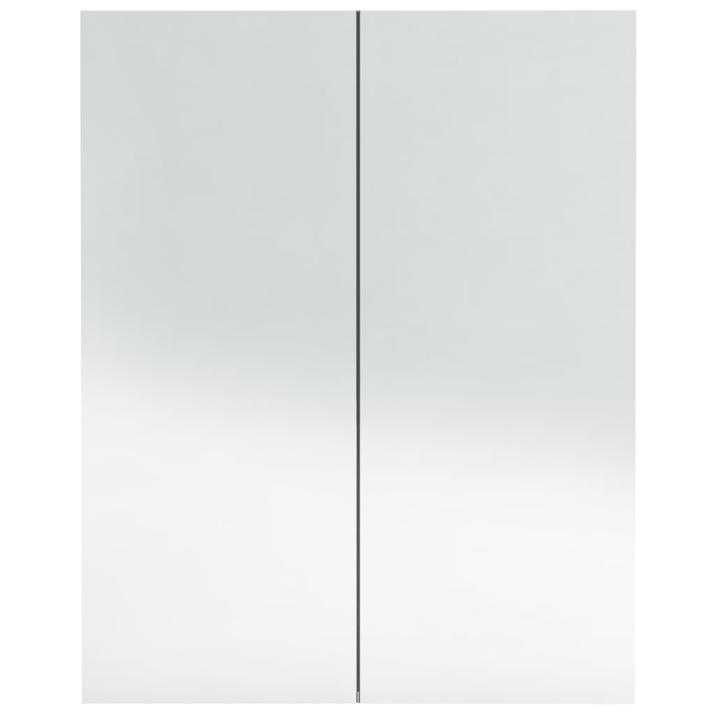 Bathroom Mirror Cabinet 60x15x75 cm MDF Anthracite