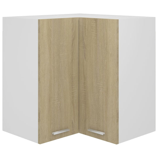 Hanging Corner Cabinet Sonoma Oak 57x57x60 cm Engineered Wood