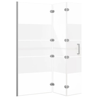 Folding Shower Enclosure ESG 120x140 cm White