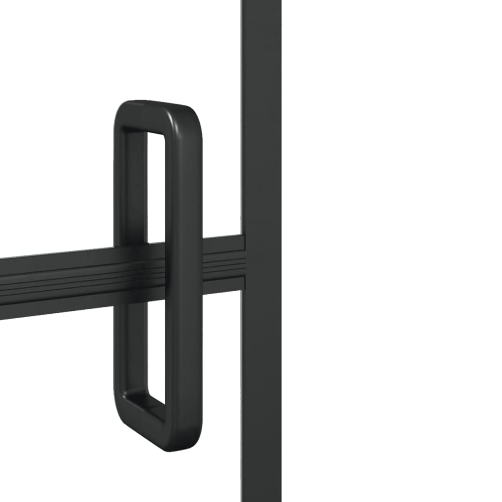 Shower Enclosure ESG 116x140 cm Black