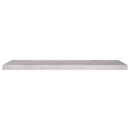 Floating Wall Shelves 2 pcs Concrete Grey 90x23.5x3.8 cm MDF