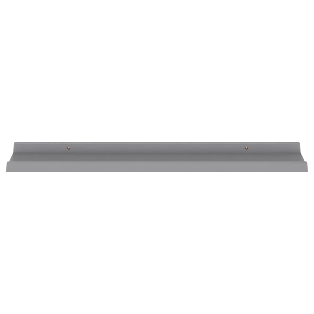 Wall Shelves 4 pcs Grey 80x9x3 cm