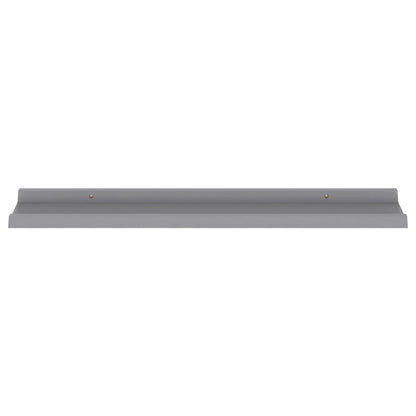 Wall Shelves 4 pcs Grey 80x9x3 cm