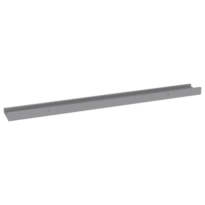 Wall Shelves 4 pcs Grey 80x9x3 cm